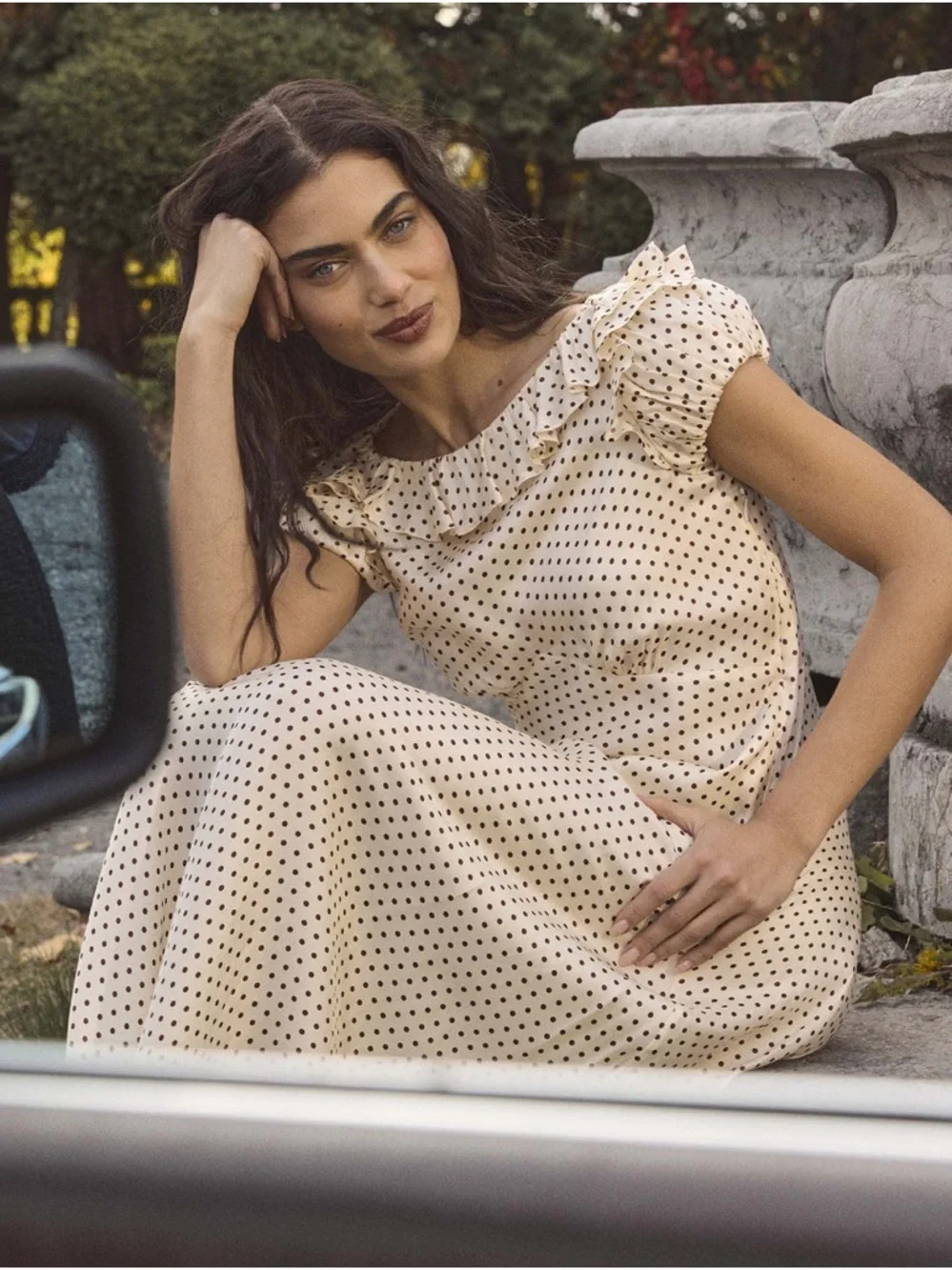 Doen Emerence Dress in Crème Portia Dot - Picture 4 of 11